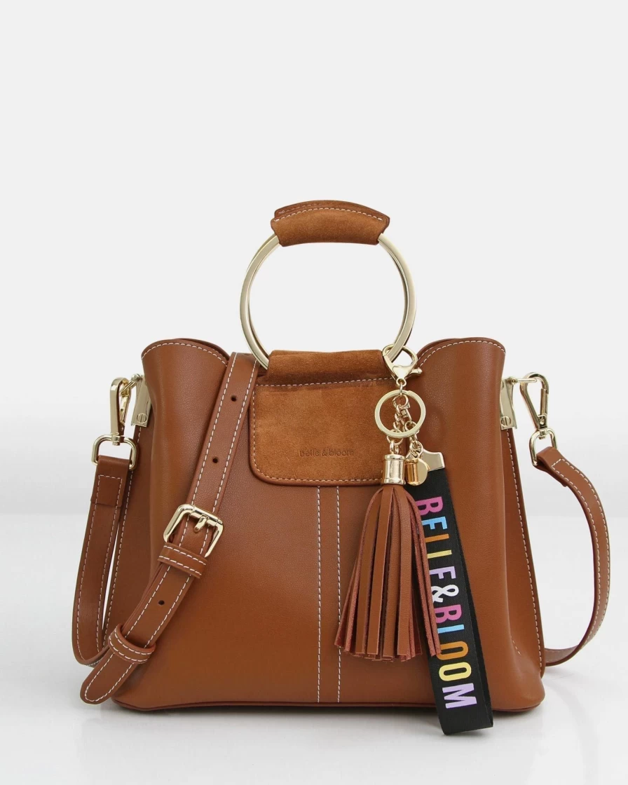 Belle & Bloom Women's Brown Twilight Leather Crossbody Bag - Stylish & Functional Handbag