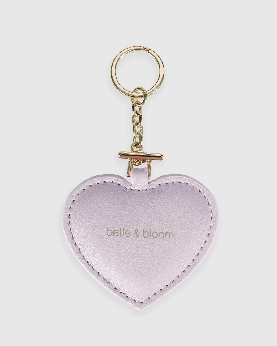 Belle & Bloom Women's Lilac Leather Keyring - Stolen Heart Design