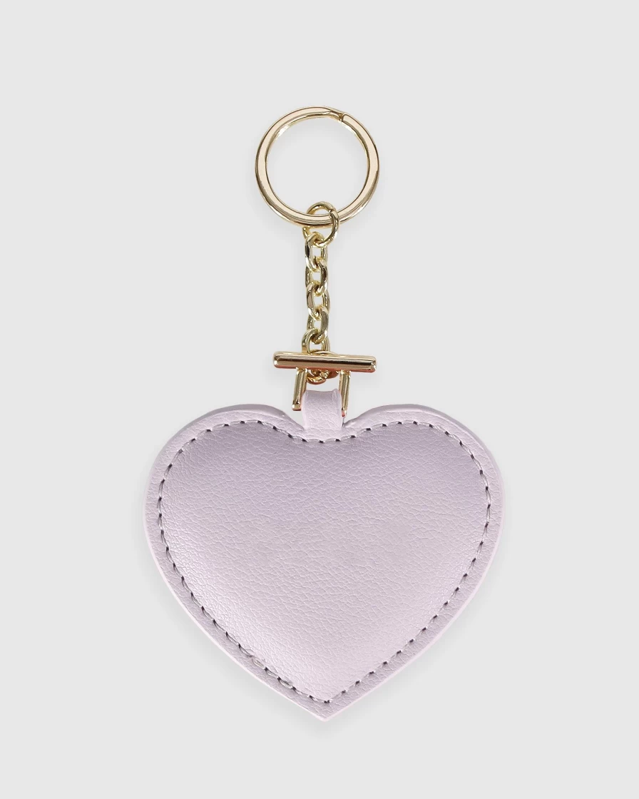 Belle & Bloom Women's Lilac Leather Keyring - Stolen Heart Design
