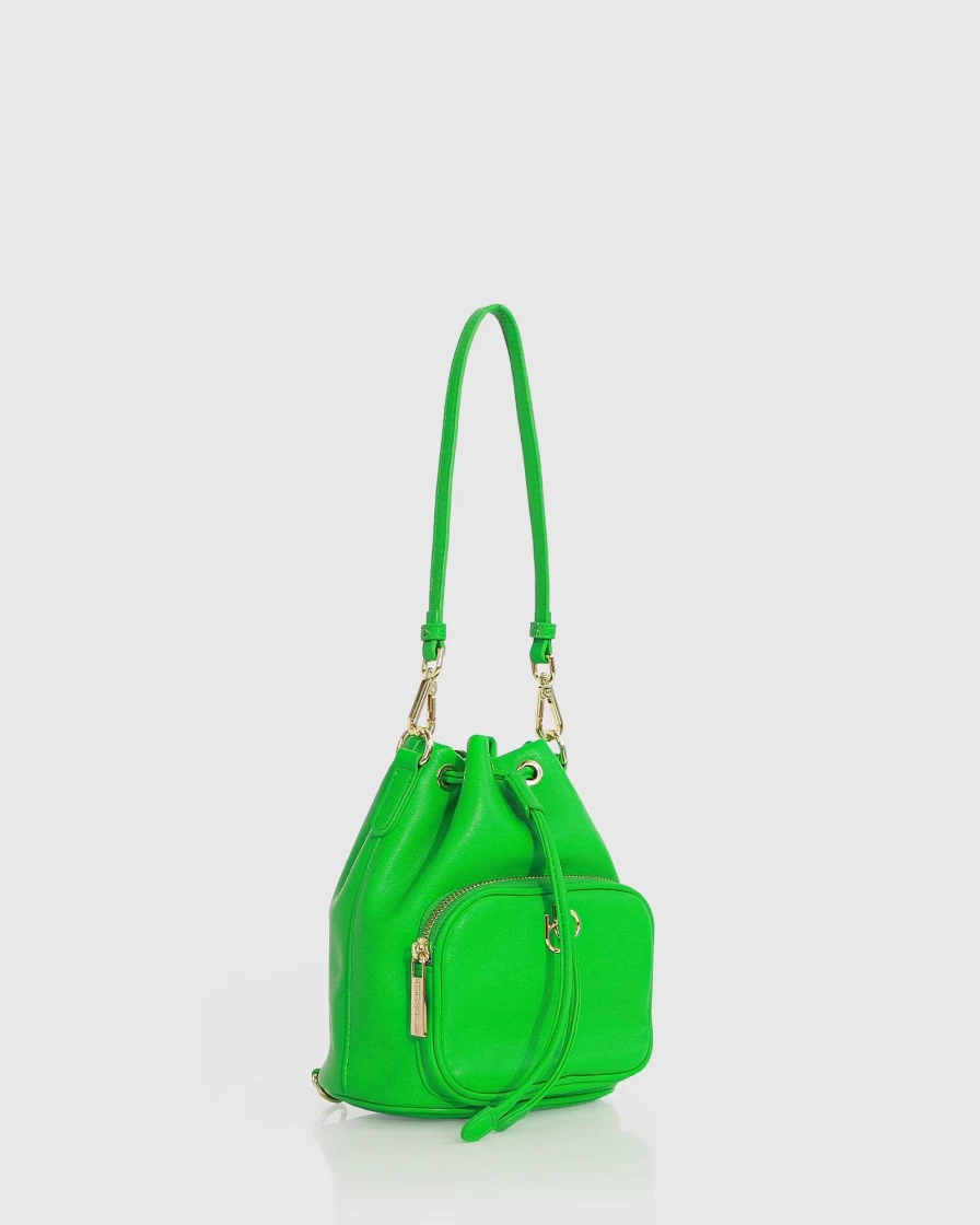 Belle & Bloom Women's Emerald Green Convertible Mini Backpack - Stylish & Functional No Doubt Crossbody Bag