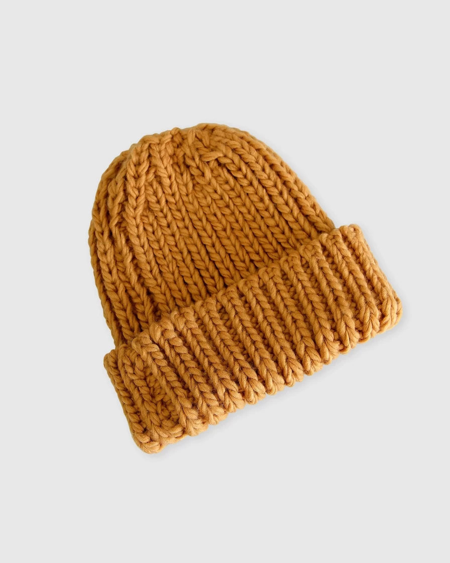 Belle & Bloom Women's Winter's Kiss Beanie - Cinnamon Knit Hat for Cold Weather