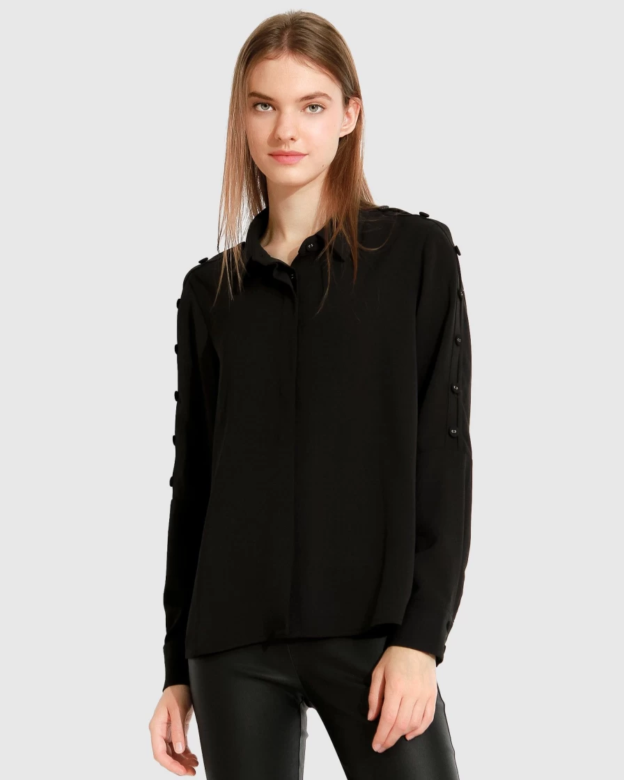 Belle & Bloom Women's Made With Love Black Shirt - Soft & Comfortable Casual Top