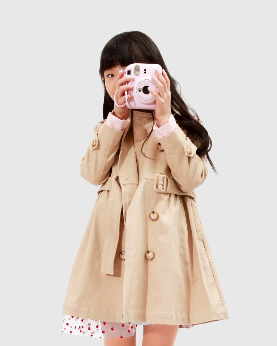 Belle & Bloom Girls' Miss Sunshine Camel Trench Coat for Kids