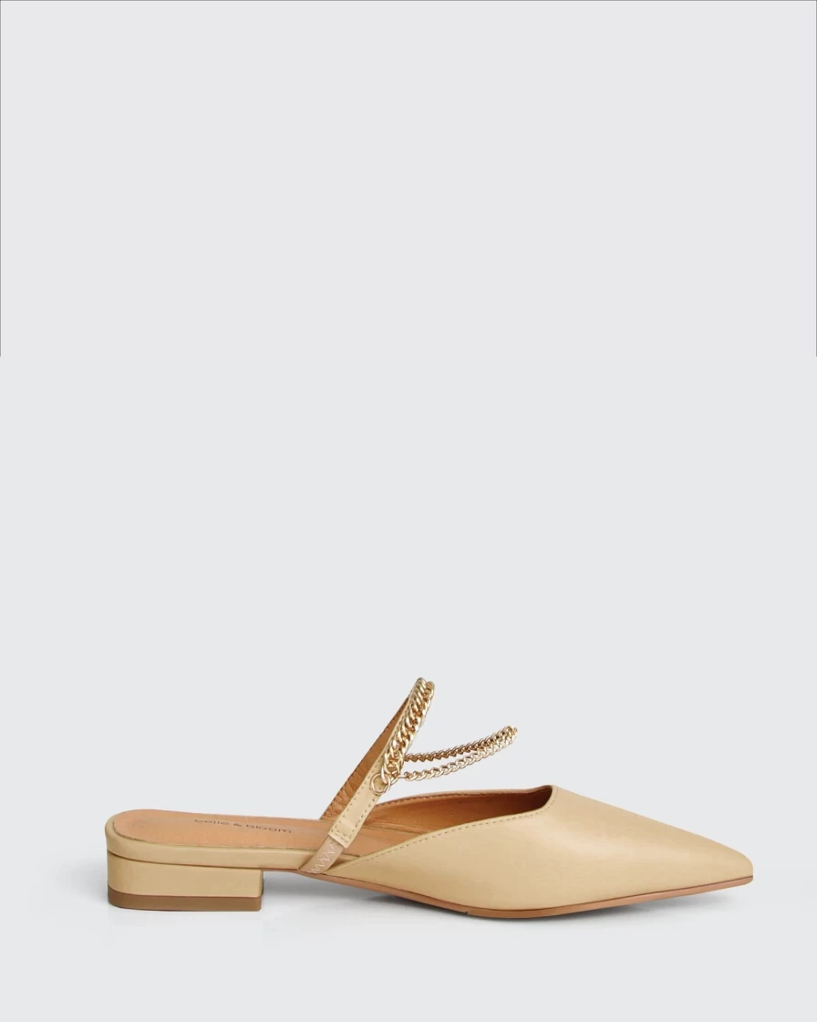 Belle & Bloom Women's On The Go Leather Sandals - Comfortable Flat Sandals for Everyday Wear