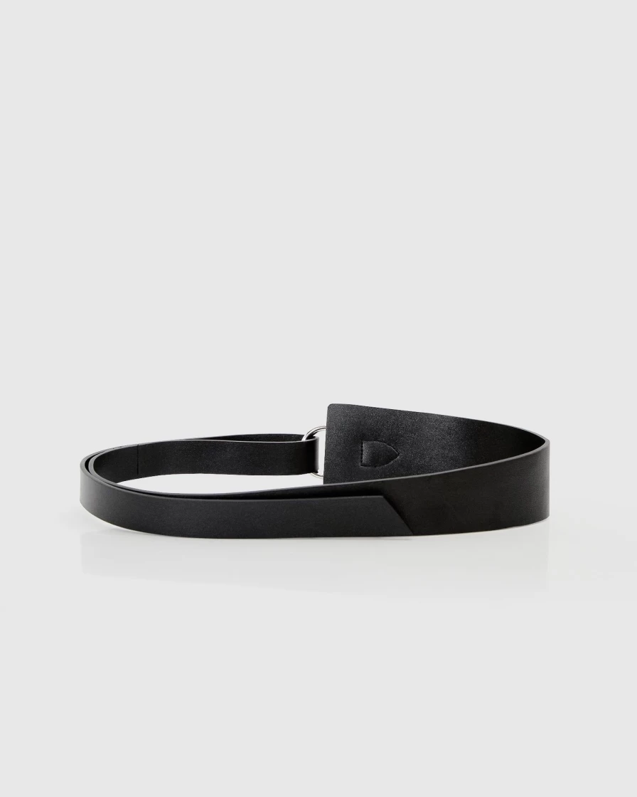 Belle & Bloom Women's Genuine Leather Belt - Stylish Black Waistband for Everyday Wear