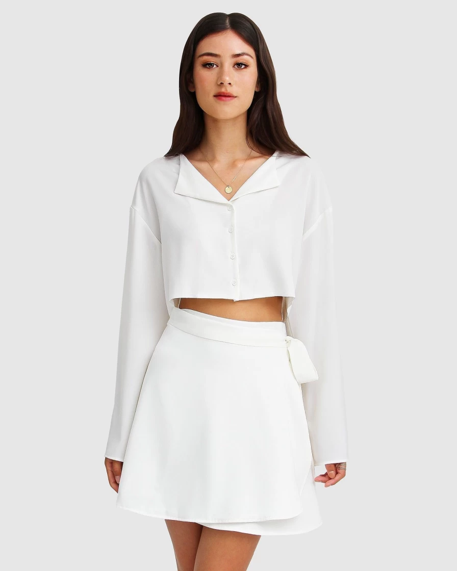 Belle & Bloom Women's White Before You Go Skirt Set - Elegant Summer Outfit
