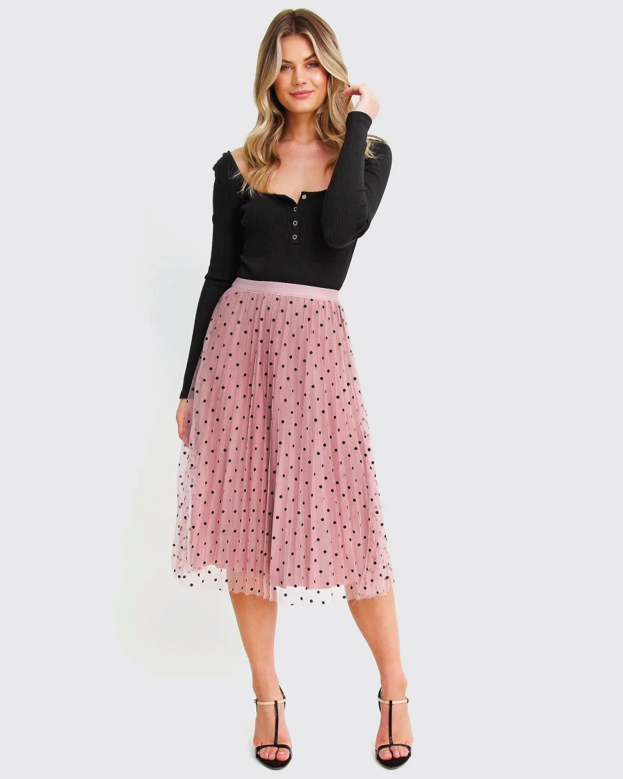 Belle & Bloom Women's Reversible Skirt - Pink Mixed Feelings Style