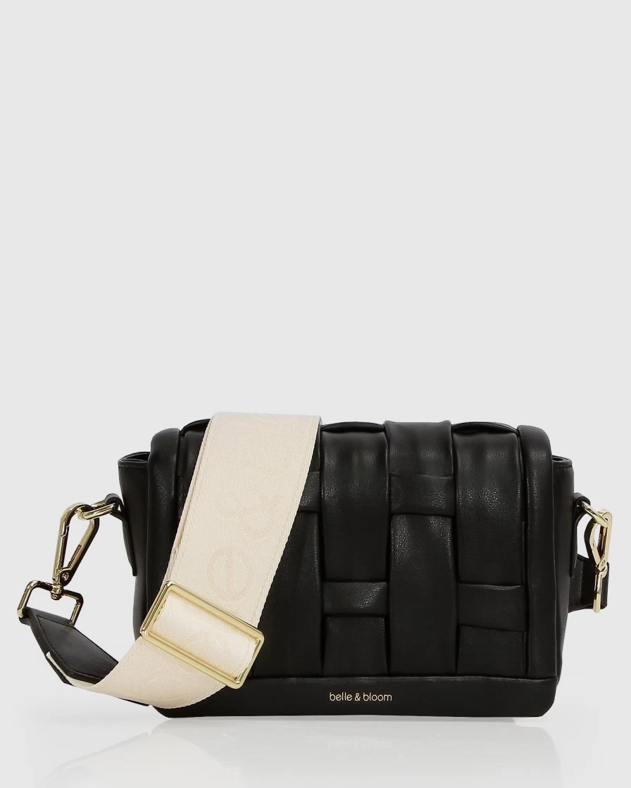 Belle & Bloom Women's Black Bad Romance Crossbody Bag - Stylish Gothic Purse for Everyday Use