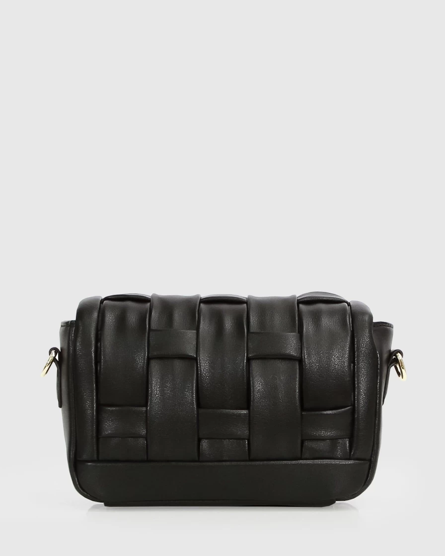 Belle & Bloom Women's Camel Leather Crossbody Bag - Moonlit Drive Style for Everyday Elegance
