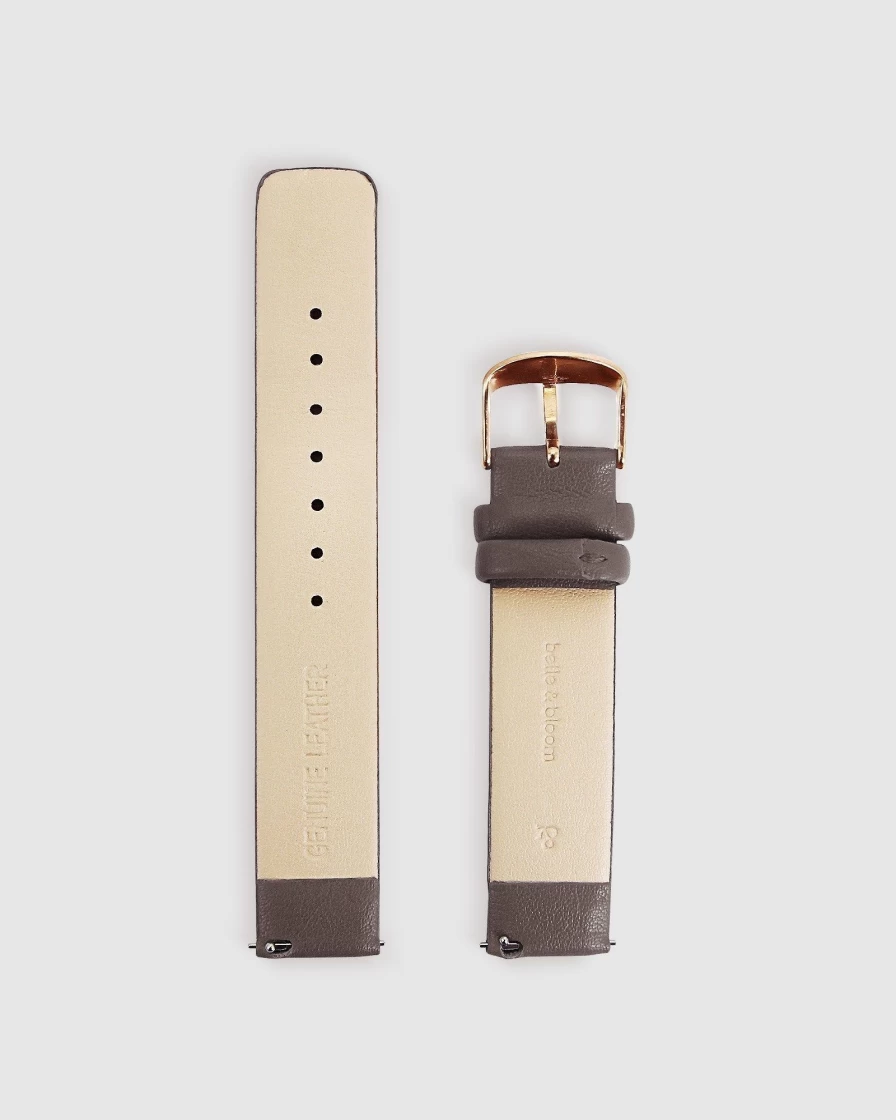 Belle & Bloom Women's Grey Leather Watch Strap - Barcelona Story Final Sale