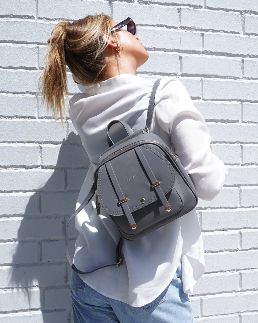 Belle & Bloom Women's Camila Ash Leather Backpack for Stylish Everyday Use