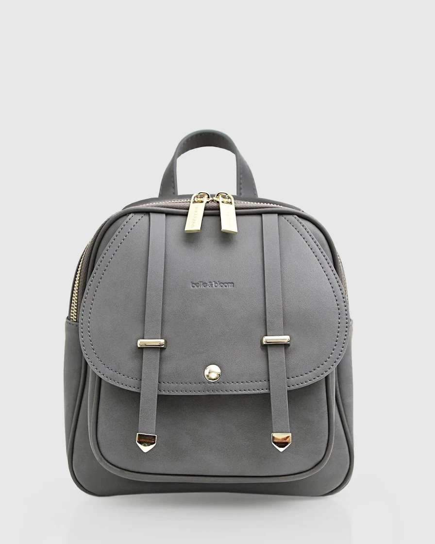 Belle & Bloom Women's Camila Ash Leather Backpack for Stylish Everyday Use