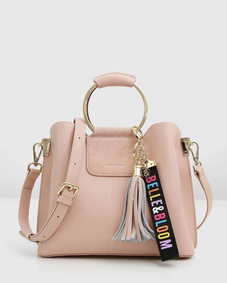 Belle & Bloom Women's Pink Twilight Leather Crossbody Bag - Stylish Shoulder Purse for Everyday Use