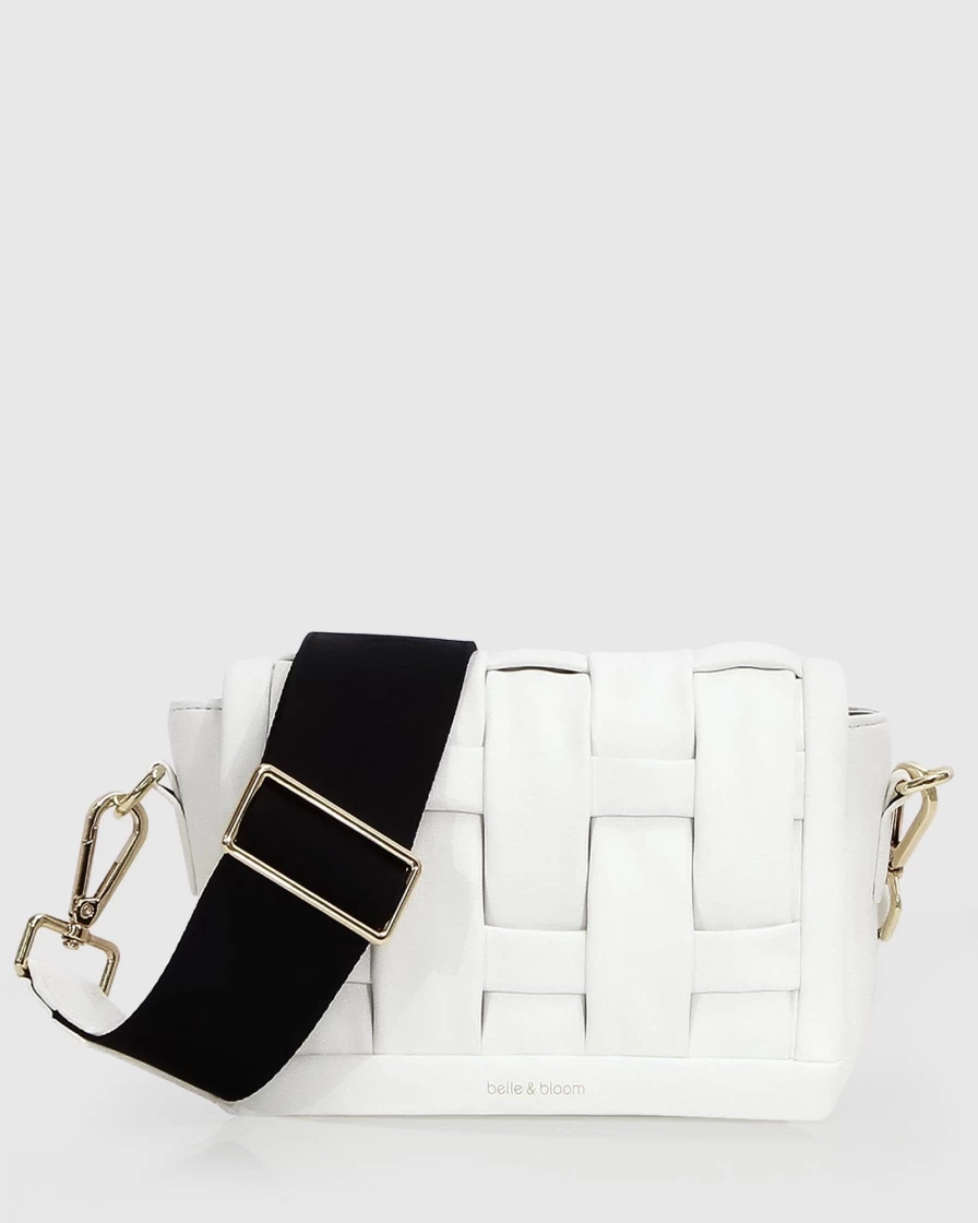 Belle & Bloom Women's White Bad Romance Crossbody Bag - Stylish Handbag for Everyday Use