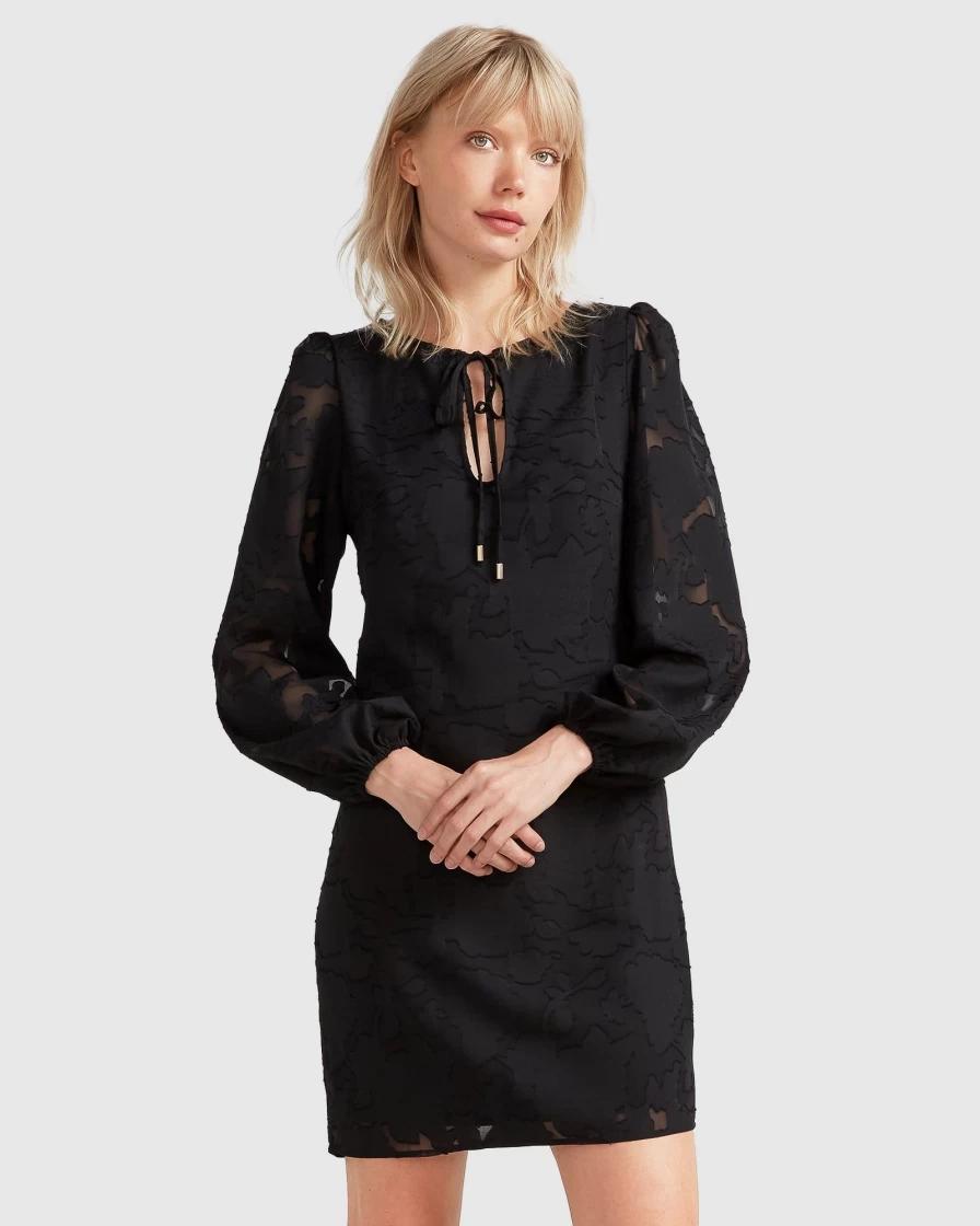 Belle & Bloom Women's Black Kiss The Stars Elegant Evening Dress