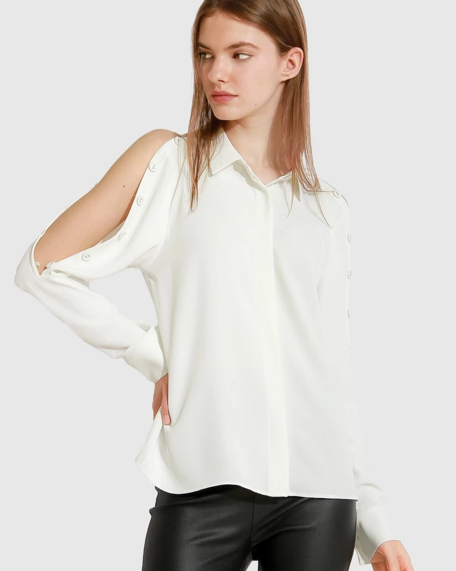Belle & Bloom Women's Made With Love Off-White Shirt - Soft & Stylish Top